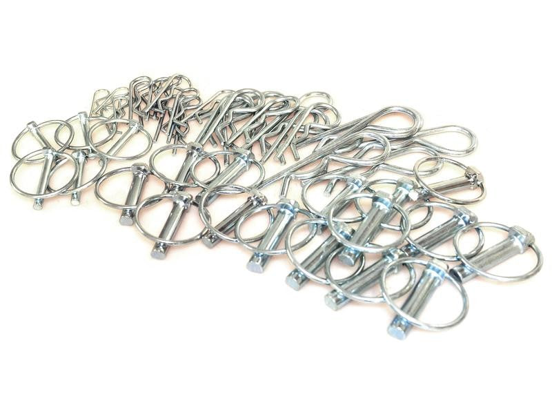 KLAPPSPLINTE-U. FEDERSTECKER SET 50TLG.