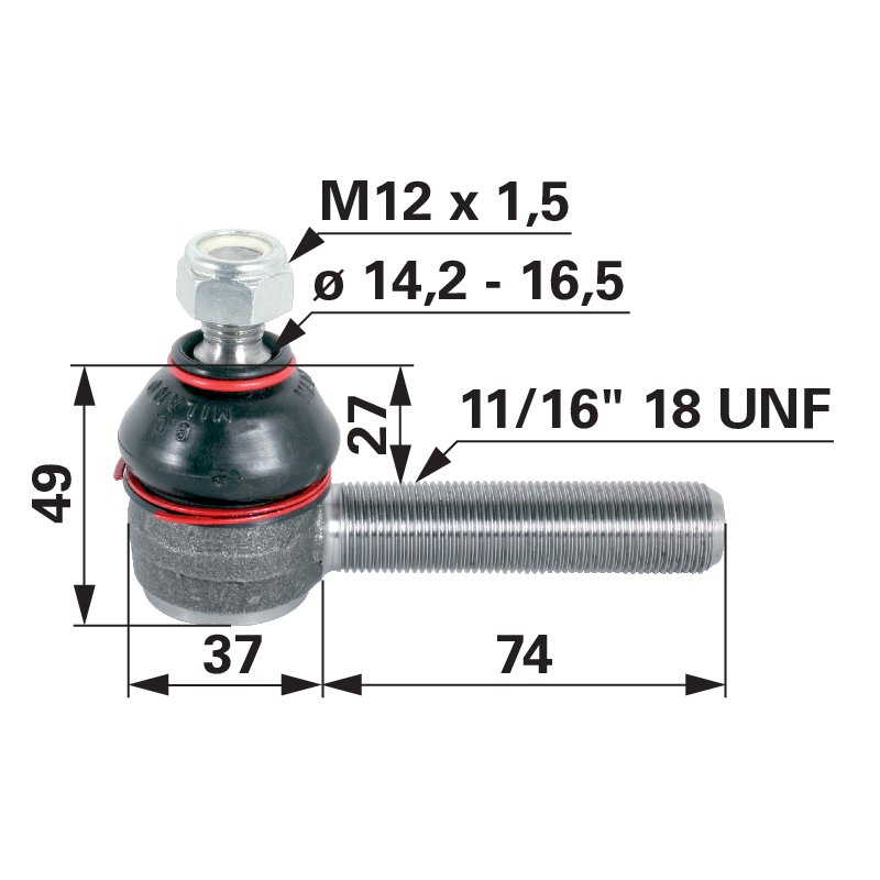 Massey Ferguson KUGELGELENK – Artikelnummer 1862029M91