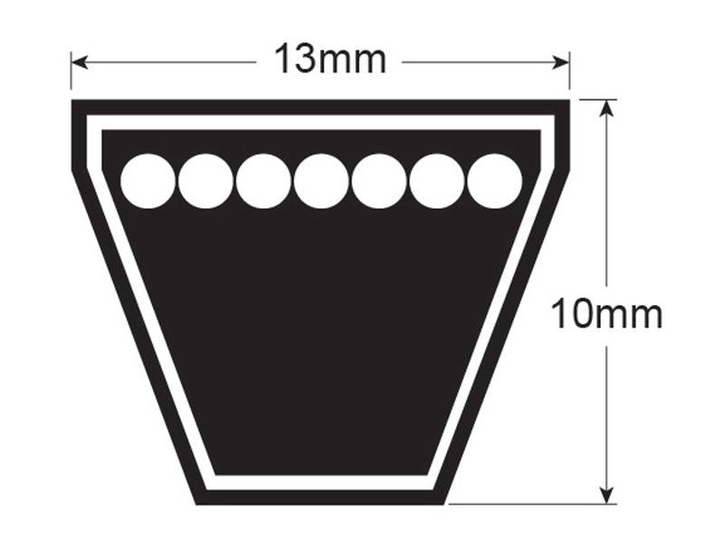 Massey Ferguson KEILRIEMEN – Artikelnummer 1876670M1