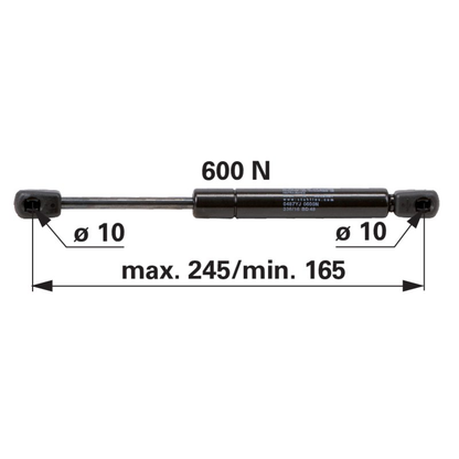 GASDRUCKFEDER 245mm/600N
