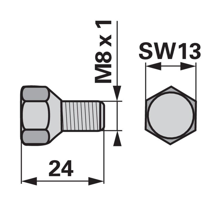 ZENTRIERSCHRAUBE M8x24