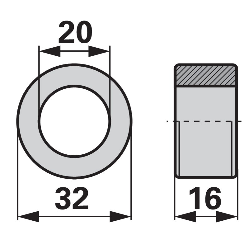 LAUFROLLE D= 32 MM