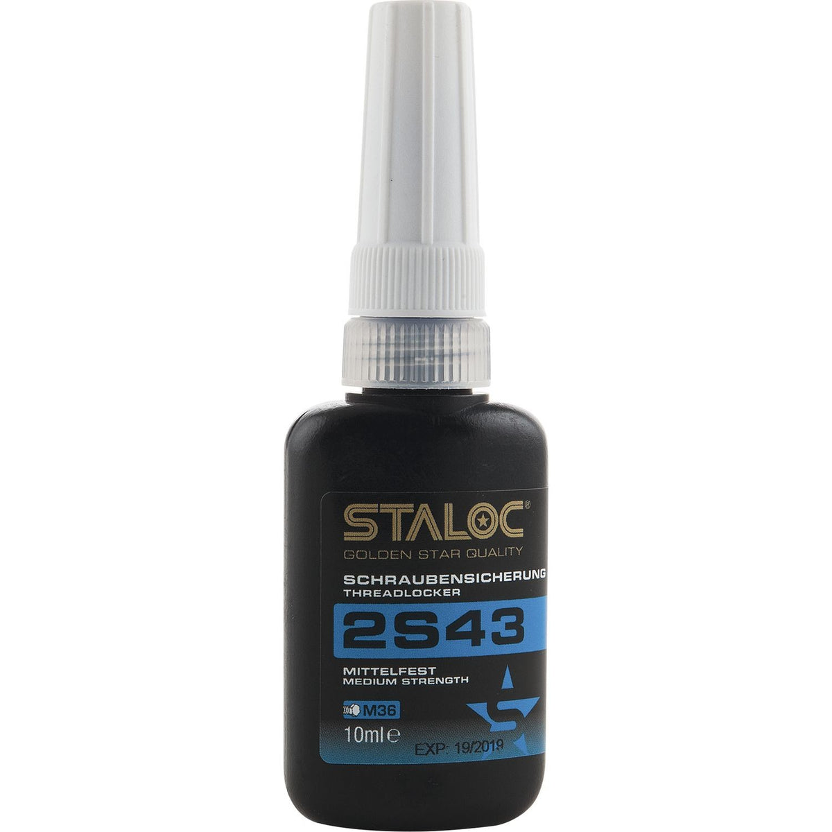 STALOC Schraubensicherung 2S43 mittelfest 10 ml – Produktbild