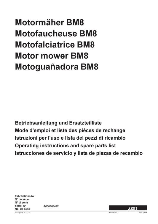 AEBI BM8 Ausgabe 2015 – Deckblatt