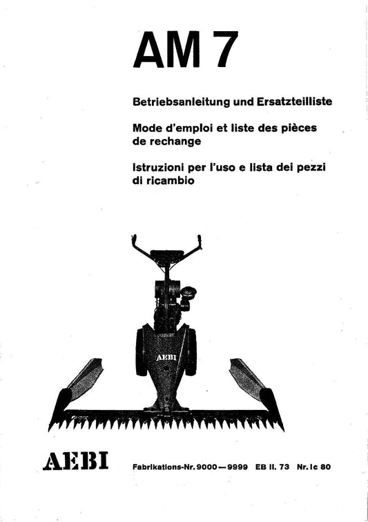 AEBI AM7 Dokumentvorschau 1